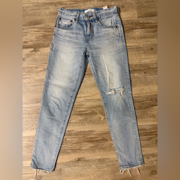 Moussy Denim - Moussy Light Blue Distressed Vivian Skinny Jeans Women’s Size 24
